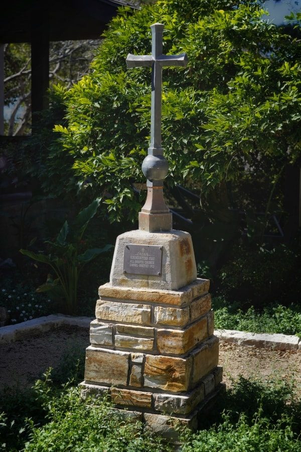 City Hall cross and plaque